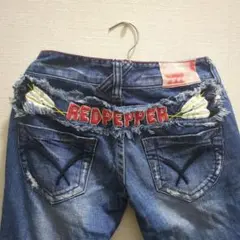 RED PEPPER レッドペッパー デニム ビンテージ加工 刺繍
