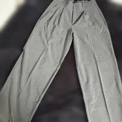 GUグレー ワイドパンツ