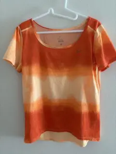 NIKE ランニング Dry-Fit Tシャツ オレンジ L