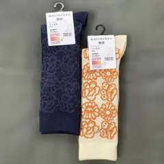 ユニクロ　マリメッコ　ヒートテックソックス　23〜25センチ レディース　2足