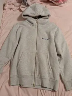 Champion ジップアップパーカー グレー
