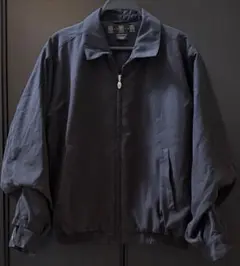 BURBERRY GOLF スウィングトップ ドリズラー 紺色 ネイビー 光沢感