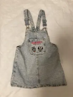 【値下げしました‼️】ZARAディズニー　デニムジャンバースカート