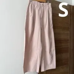 GU ジーユー ワイドパンツ ピンク レディース S