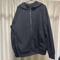 フルジップフード付き 黒パーカー UNIQLO