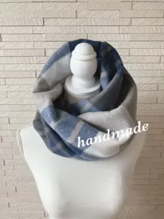 フリーススヌード　ネックウォーマー　ハンドメイド　軽い　クリスマスプレゼントにも