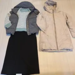 4点セット　コート　ベスト　ニット　スカート