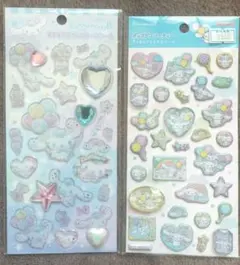 シナモロール　キラキララインストーンシール　ポップデコパーティシール