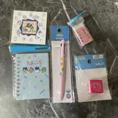 たまごっちメモパッド　リングメモ　消しゴム　ボールペン　スタンプセット