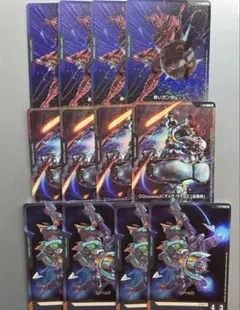 T-018:赤いガンダム　ジークアクス　ジフレド　合計12枚