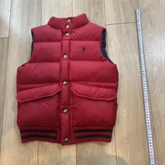 ポロ・ラルフ・ローレン ダウンベスト 120 130cm レッド 8
