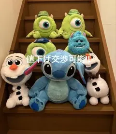 スティッチ アナ雪 オラフ モンスターズインク マイク サリー ぬいぐるみ 特大