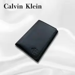Calvin Klein カルバンクライン 三つ折り財布 ブラック レザーのサムネイル