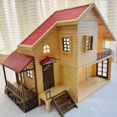 希少！初期 シルバニアファミリー 赤い屋根の大きなお家
