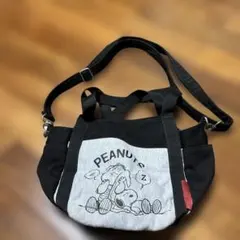 スヌーピー イラスト キャンバストートバッグ