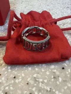 DIESEL ロゴ チェーン リング シルバーのサムネイル
