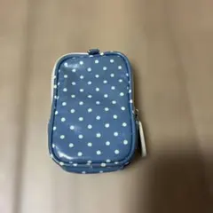 Cath Kidston ドット柄 ミニポーチ ブルーのサムネイル
