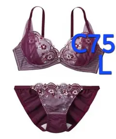 149　新品　C75　L　ブラジャー＆ショーツセット