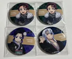 鬼滅の刃　鬼滅の奏宴　グリッター缶バッジ　竈門炭治郎　宇髄天元　胡蝶しのぶ　4点