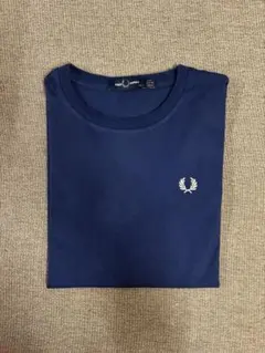 FRED PERRY Tシャツ ネイビー 刺繍ロゴのサムネイル