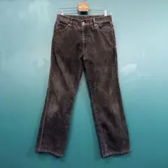 オールドユニクロ　ビンテージ ダークグレー コーデュロイ ストレートパンツ　32