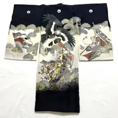 お宮参り・七五三】長襦袢付き 男の子 正絹〈美品〉一つ身 お祝い着