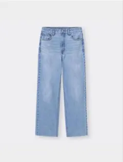 GUハイライズストレートジーンズ 63BLUE