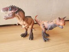 【シュライヒ Schleich 恐竜2体セット】カルノタウルス・ギガノトサウルス