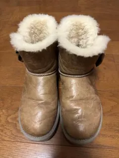 UGG ムートンブーツ ブラウン リボン付き 23cm