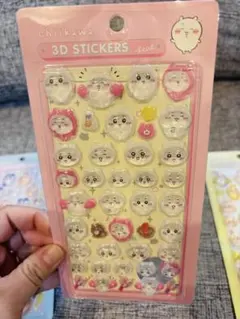 ちぃかわ3D ステッカー　ボンボンドロップ　うるちゅる
