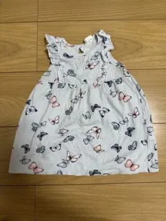 H&M 蝶々柄 ワンピース 74