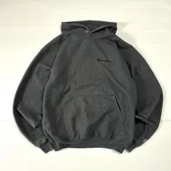 そ*ら様 チャンピオン 刺繍ロゴ 無地パーカー M チャコール系 ゆるダボビッグ