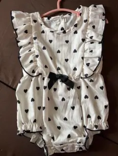 ベビーロンパース ドット柄