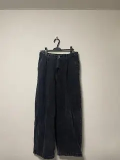 fuv. 黒 ワイドパンツ デニム