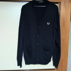 FRED PERRY カーディガン ネイビー Lサイズのサムネイル