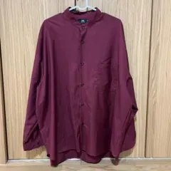 HARE バンドカラーシャツ ボルドー Mサイズのサムネイル
