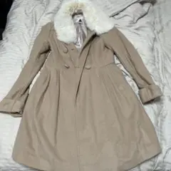 冬服★プライムパターン リアルラビットファーロングコートのサムネイル