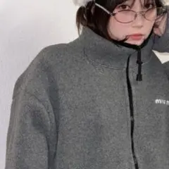 c sama♡グレー フリースジャケットMサイズ