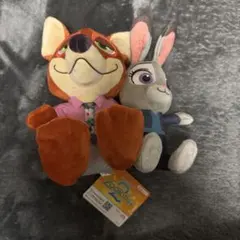 ズートピア2 ニック・ワイルド & ジュディ・ホップス ぬいぐるみ