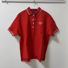 Callaway 新品 未使用 キャロウェイ ポロ ゴルフウェア 赤 ラウンド