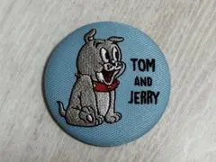 トムとジェリー 刺繍缶バッジ タイク