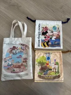 ディズニー ランダム トートバッグ 巾着2種