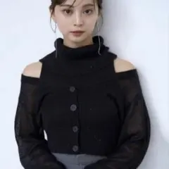 スナイデル　SHIDEL トップス スパンコールニットアンサンブル