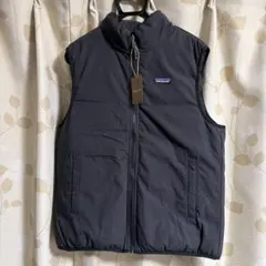 パタゴニア リバーシブルコットンダウンベストSサイズ ブラック新品未使用品