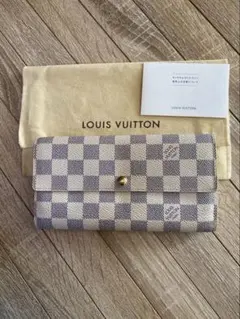 美品　LOUIS VUITTON ダミエ　アズール　長財布