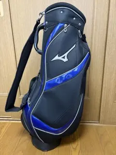 Mizuno キャディバッグ ブラック/ブルー - メルカリ