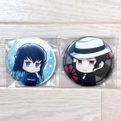 【2点セット‼️時透無一郎 / 無惨】鬼滅の刃 とじコレ 花鳥風月 缶バッジ