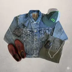 【渋カジの黄金比】80sヴィンテージデニムJKT×DickiesペインターPT