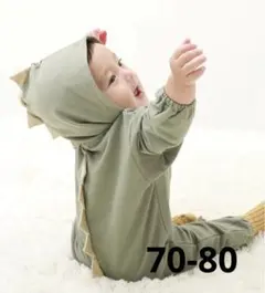 devirock 恐竜なりきりロンパース 70-80