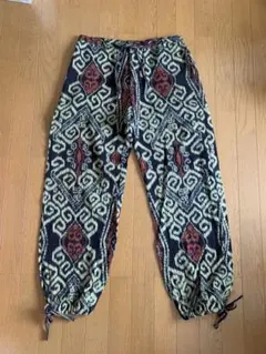マライカ エスニックパンツ インド綿　大きいサイズのサムネイル